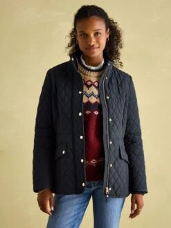 Navy Showerproof Quilted Jacket 11 Navy Showerproof Quilted Jacket -Clothing Store 193930s5