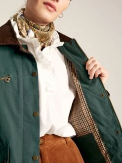 Teal Blue Shower Resistant Dry Wax Jacket -Clothing Store 199736s6