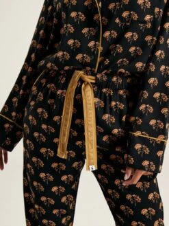 Black Floral Pyjama Set -Clothing Store 208885s4