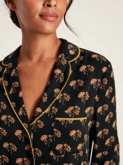 Black Floral Pyjama Set -Clothing Store 208885s5