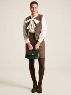 White Tie Neck Blouse -Clothing Store 287382s4