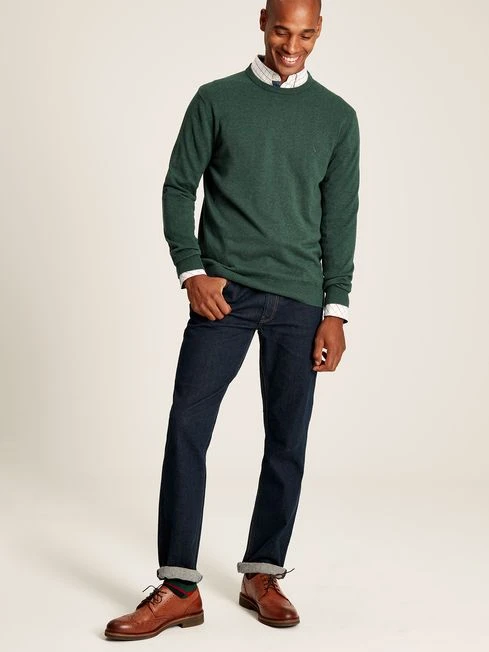 Green Crew Neck Knitted Jumper 3 Green Crew Neck Knitted Jumper - Image 3