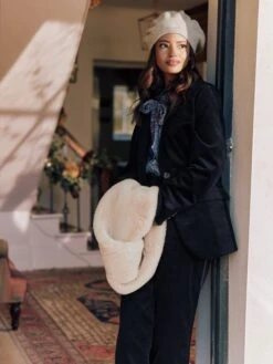 New Arrival 3 Dark Navy Cord Blazer