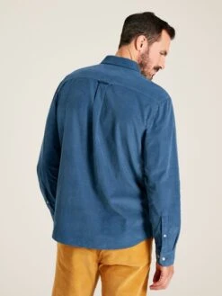 Miller Blue Classic Fit Cord Shirt -Clothing Store 317 303s3