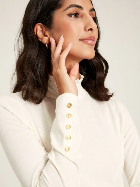 Cream Roll Neck Top 5 Cream Roll Neck Top - Image 5