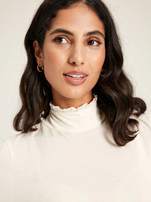 Cream Roll Neck Top 6 Cream Roll Neck Top - Image 6