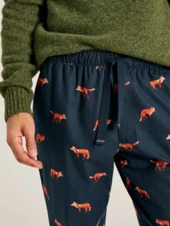 Navy Blue Printed Pyjama Bottoms -Clothing Store 326016s4