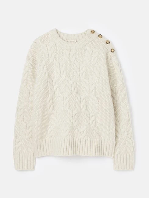 Cream Cable Knit Jumper 6 Cream Cable Knit Jumper - Image 6