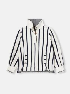 Cream/Navy Pullover Sweat -Clothing Store 343617s7