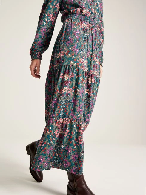 Blue Frill Neck Dress 7 Blue Frill Neck Dress - Image 7