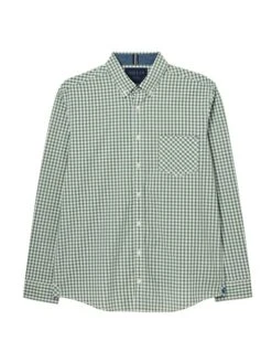 Joules Green Goodridge Long Sleeve Classic Fit Poplin Shirt -Clothing Store 378172s7