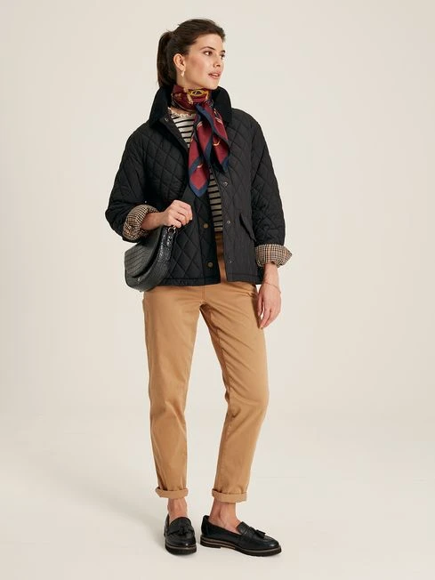 Black Showerproof Quilted Jacket 2 Black Showerproof Quilted Jacket - Image 2