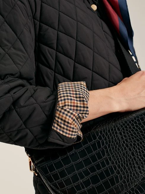 Black Showerproof Quilted Jacket 5 Black Showerproof Quilted Jacket - Image 5