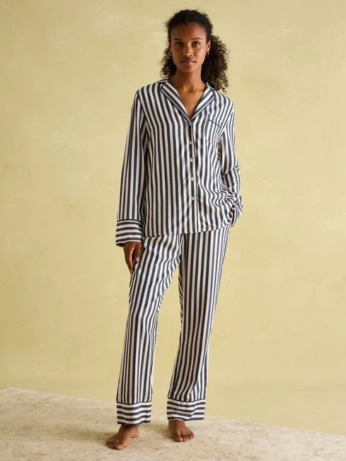 Navy Stripe Pyjama Set 1 Navy Stripe Pyjama Set