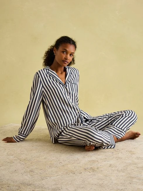 Navy Stripe Pyjama Set 3 Navy Stripe Pyjama Set - Image 3