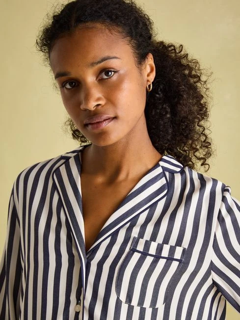 Navy Stripe Pyjama Set 4 Navy Stripe Pyjama Set - Image 4