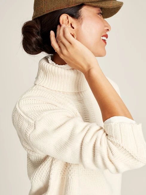 Cream Roll Neck Jumper 4 Cream Roll Neck Jumper - Image 4