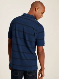 Blue Classic Fit Striped Polo -Clothing Store 407884s3