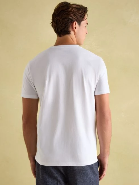 White Plain Jersey T-Shirt 2 White Plain Jersey T-Shirt - Image 2