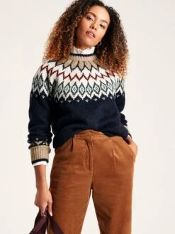 Navy Fair Isle Jumper -Clothing Store 429378s3