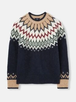 Navy Fair Isle Jumper -Clothing Store 429378s7