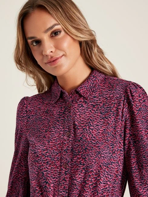 Purple Jersey Shirt Dress 5 Purple Jersey Shirt Dress - Image 5