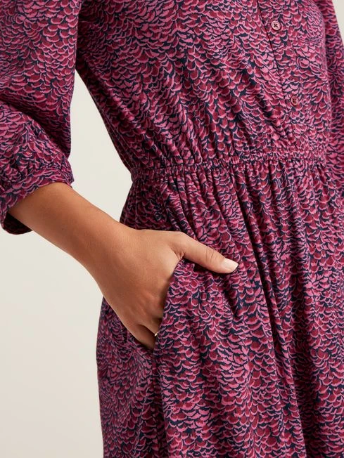 Purple Jersey Shirt Dress 6 Purple Jersey Shirt Dress - Image 6