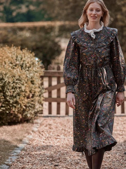 Multi Frill Bib Dress 6 Multi Frill Bib Dress - Image 6