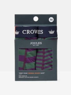 Green Purple Stripe Underwear 2 Pack