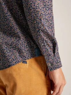 Navy Paisley Classic Fit Printed Shirt 12 Navy Paisley Classic Fit Printed Shirt -Clothing Store 530676s5