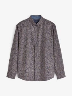 Navy Paisley Classic Fit Printed Shirt 15 Navy Paisley Classic Fit Printed Shirt -Clothing Store 530676s8