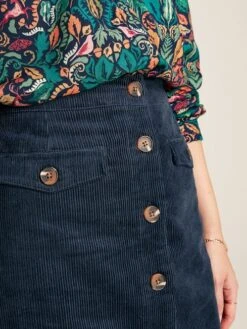 Avery Navy Blue Cord Skirt 10 Avery Navy Blue Cord Skirt -Clothing Store 539 653s5