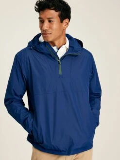 Blue Popover Waterproof Jacket