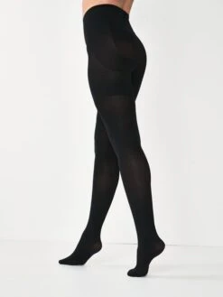 Next Black 100 Denier Bum, Tum And Thigh Shaping Tights -Clothing Store 559625s4