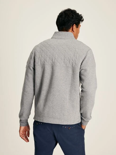 Grey Quarter Zip Sweater 2 Grey Quarter Zip Sweater - Image 2