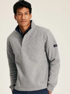 Grey Quarter Zip Sweater 7 Grey Quarter Zip Sweater -Clothing Store 576873s3