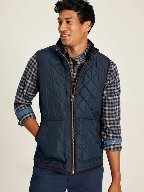 Blue Quilted Gilet 1 Blue Quilted Gilet