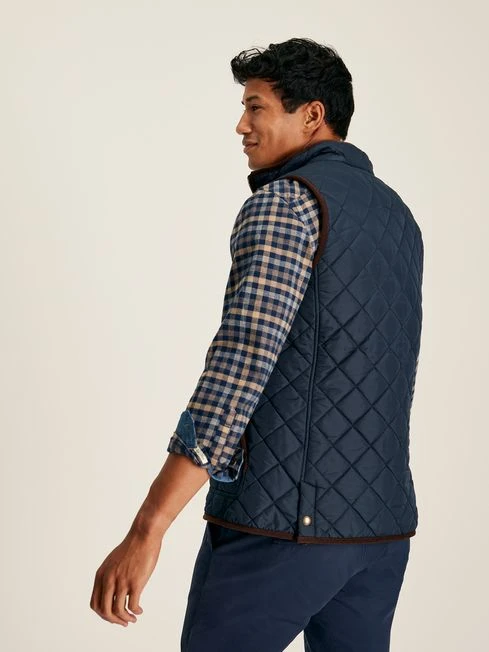 Blue Quilted Gilet 2 Blue Quilted Gilet - Image 2