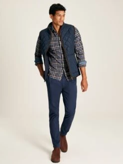 Blue Quilted Gilet 9 Blue Quilted Gilet -Clothing Store 579 709s3