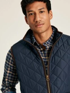Blue Quilted Gilet 10 Blue Quilted Gilet -Clothing Store 579 709s4