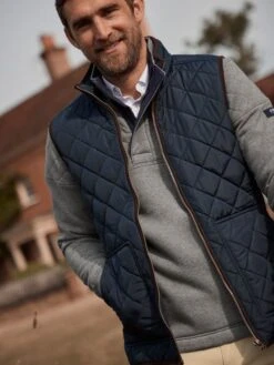 Blue Quilted Gilet 11 Blue Quilted Gilet -Clothing Store 579 709s5