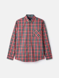 Red Long Sleeve Classic Fit Poplin Shirt 14 Red Long Sleeve Classic Fit Poplin Shirt -Clothing Store 584559s7