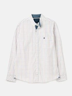 Abbott White Long Sleeve Classic Fit Poplin Shirt