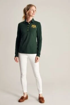 Ashley Green Long Sleeve Polo Shirt