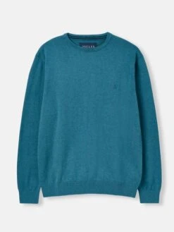 Blue Crew Neck Knitted Jumper -Clothing Store 606203s6