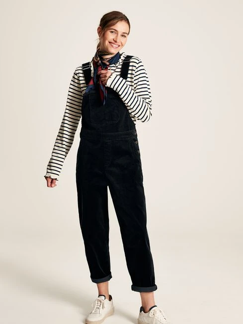 Navy Blue Cord Dungarees 1 Navy Blue Cord Dungarees