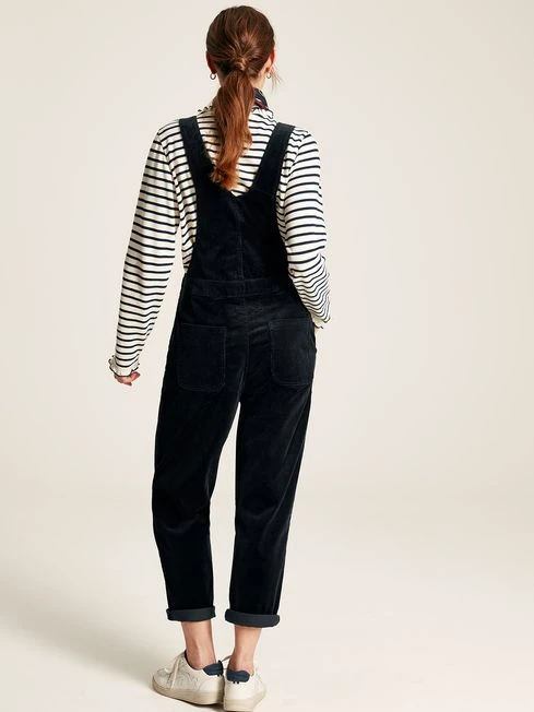 Navy Blue Cord Dungarees 2 Navy Blue Cord Dungarees - Image 2