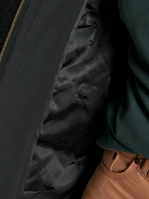 Black Showerproof Longline Diamond Quilted Gilet 7 Black Showerproof Longline Diamond Quilted Gilet - Image 7