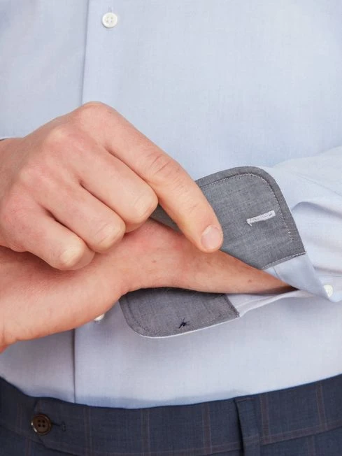 Sky Blue Oxford Shirt 6 Sky Blue Oxford Shirt - Image 6