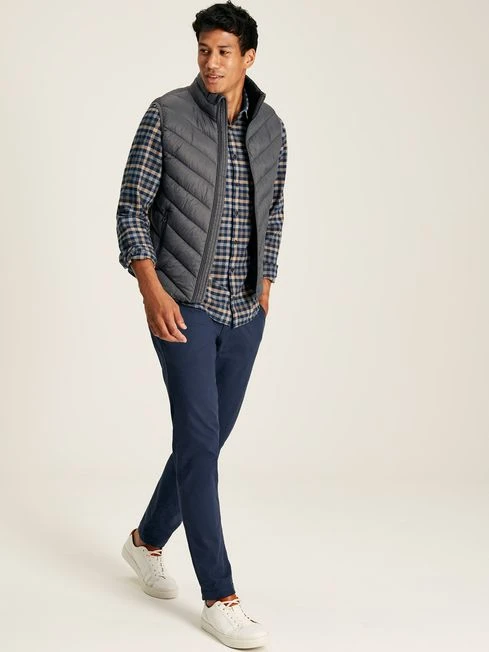 Garrett Grey Padded Shower Resistant Gilet 3 Garrett Grey Padded Shower Resistant Gilet - Image 3